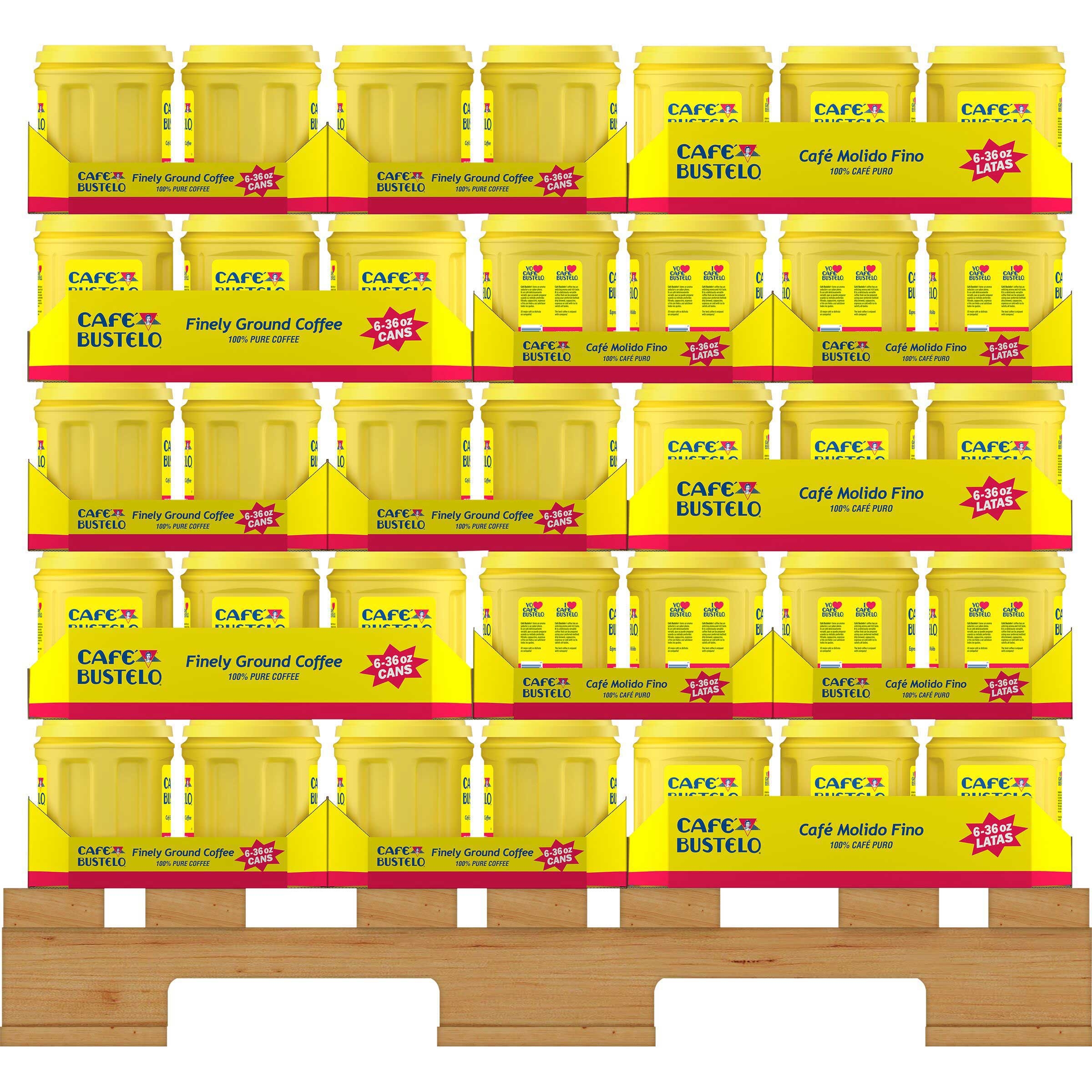 Bustelo Ground Coffee Canister, 36 Ounce -- 6 per case.