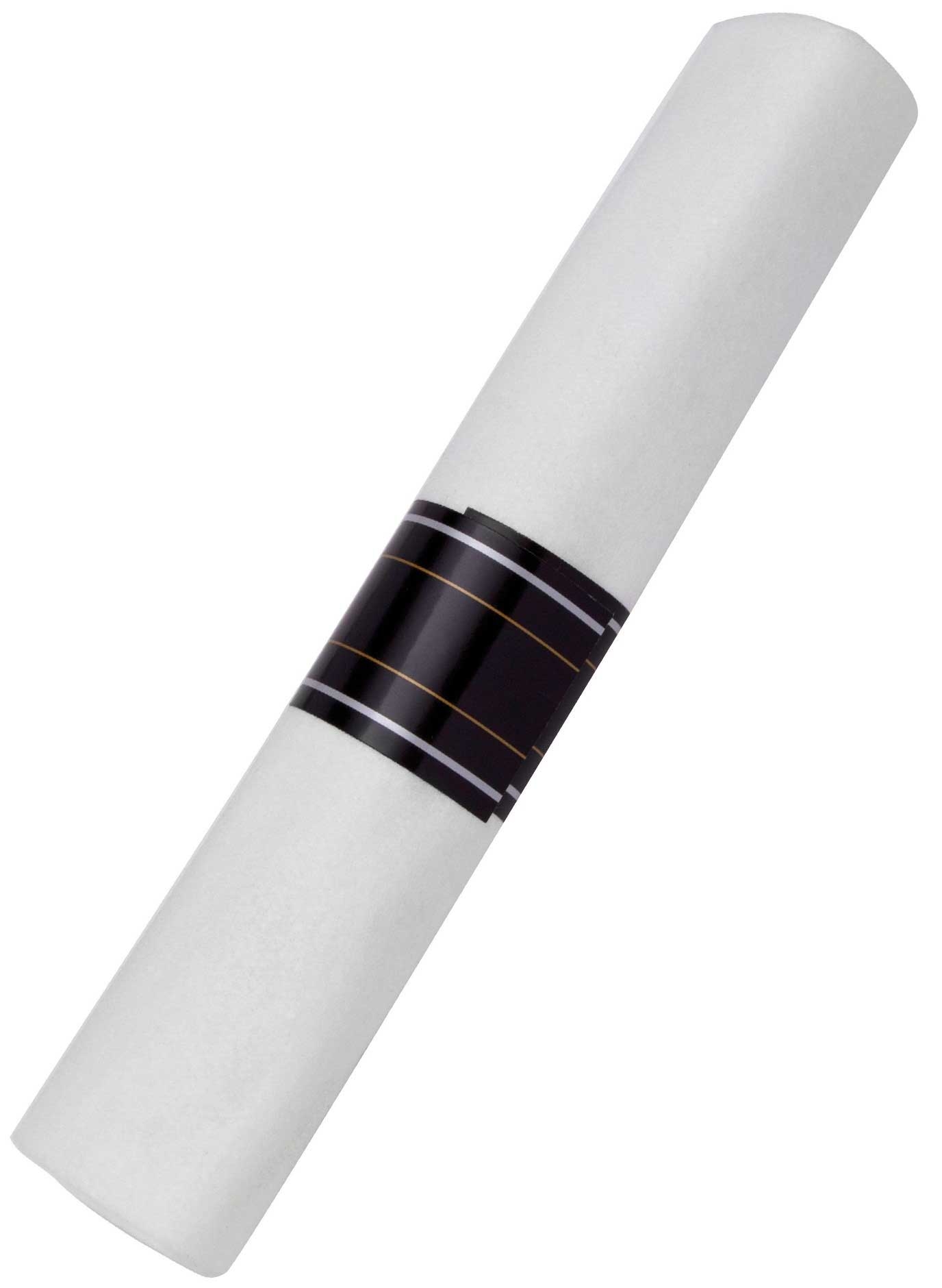 WNA Reflections Fork Knife Teaspoon White Napkin Roll -- 120 per case.