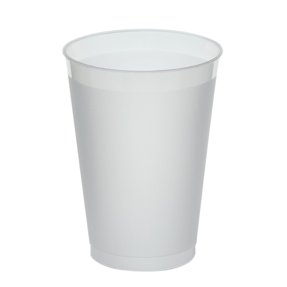 WNA FrostFlex Polypropylene Frosted/Clear Tumbler, 12 Ounce -- 500 per case.