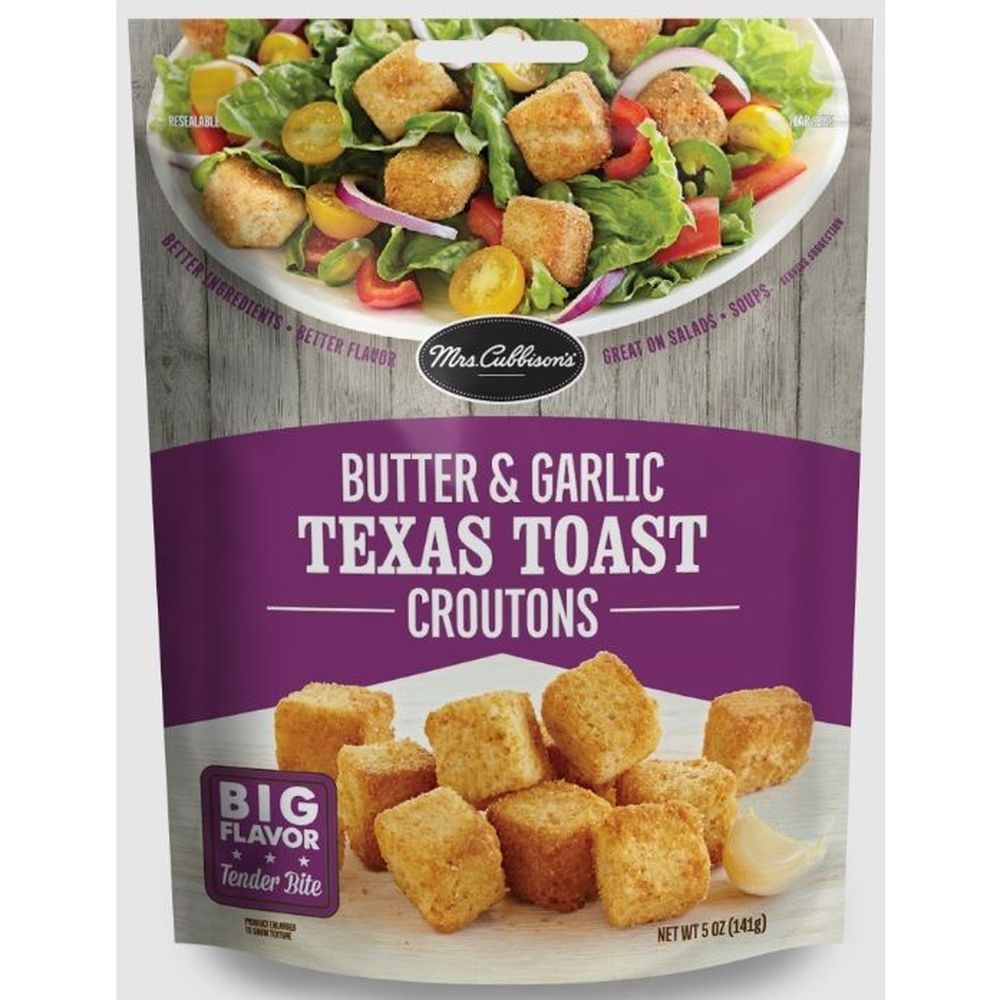 Mrs. Cubbisons Texas Toast Butter and Garlic Crouton, 5 Ounce -- 9 per case