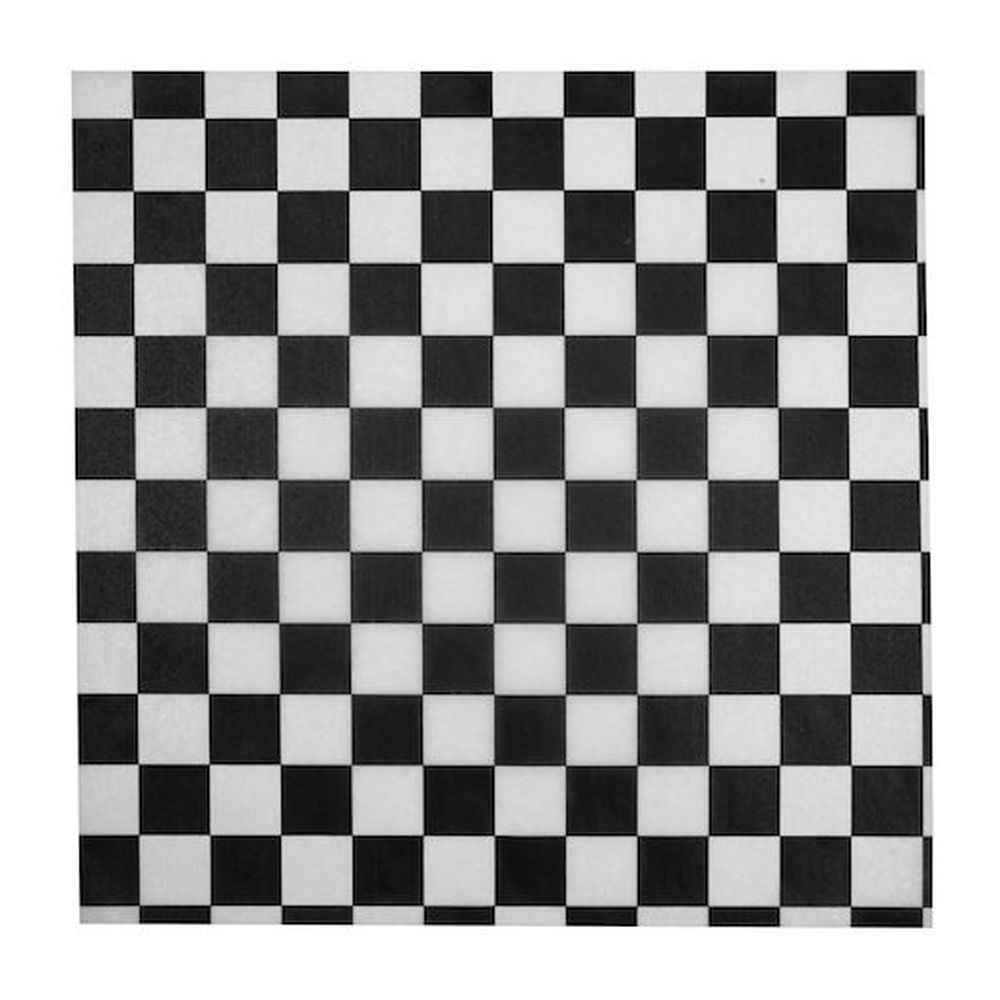 Durable Packaging Black Checkered Wax Sheet, 1000 count - 5 per case