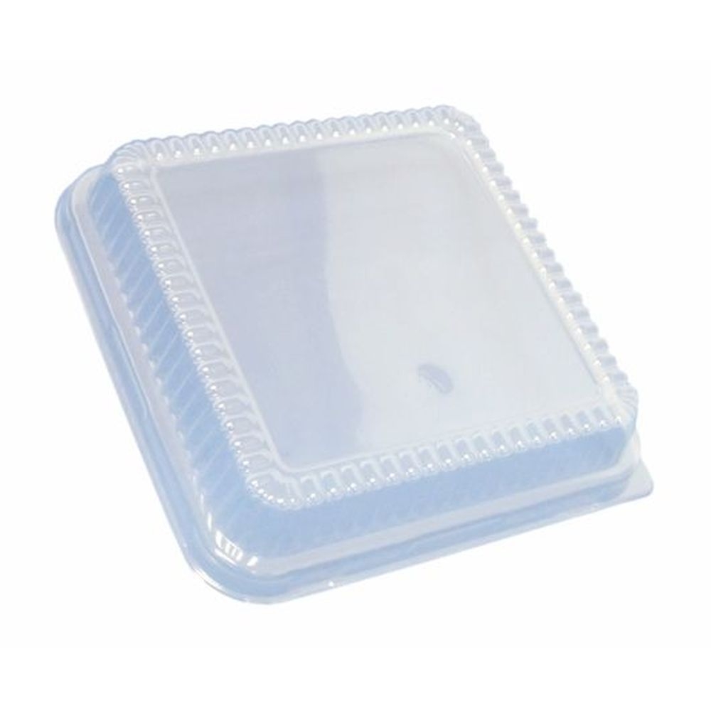 Durable Packaging Clear Plastic Dome Lid for 8 inch Square Cake Pan, 500 count