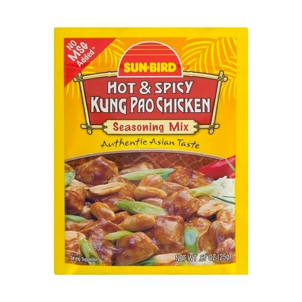 Sun-Bird Hot and Spicy Kung Pao Chicken Seasoning Mix, 0.875 Ounce -- 24 per case