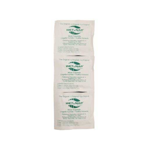 Sani Professional Nice Pak White Individually Packaged Polybagged Hand Wipes, 5 x 8 inch - 100 per Pack -- 10 packs per case