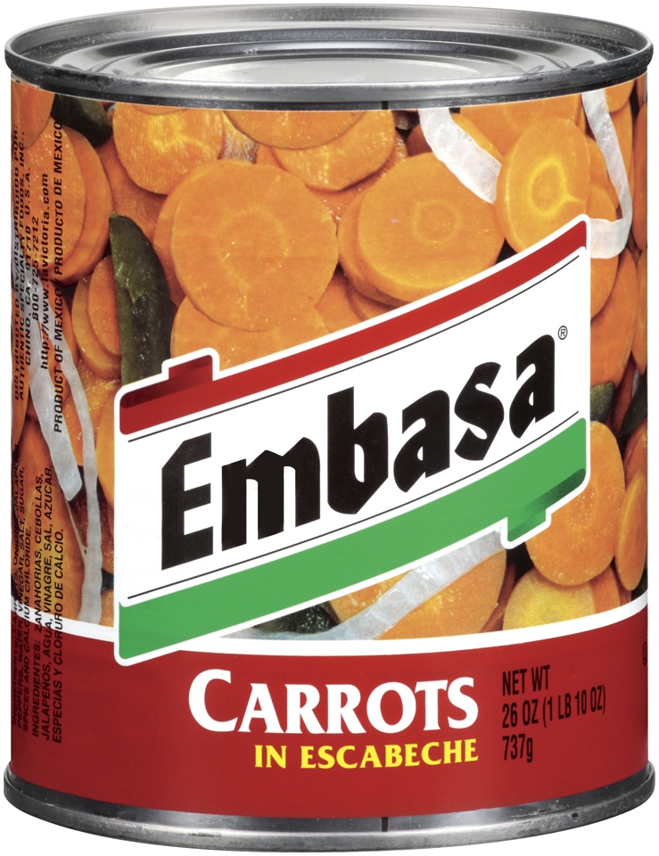 Embassa Carrot in  Escabeche - 26 oz. can, 12 cans per case