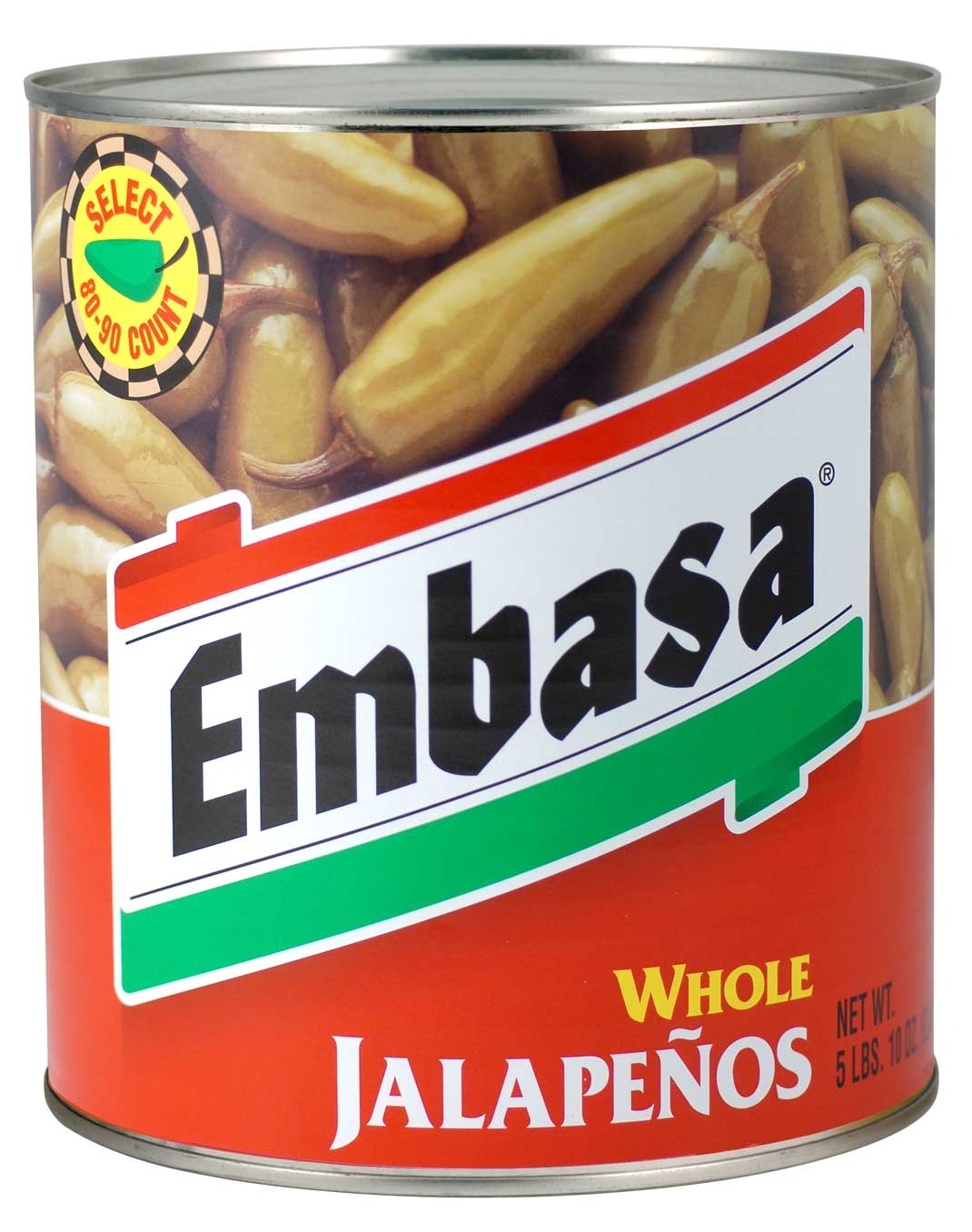 Embasa Whole Jalapeno Pepper With Escabeche, 10 Can -- 6 Case