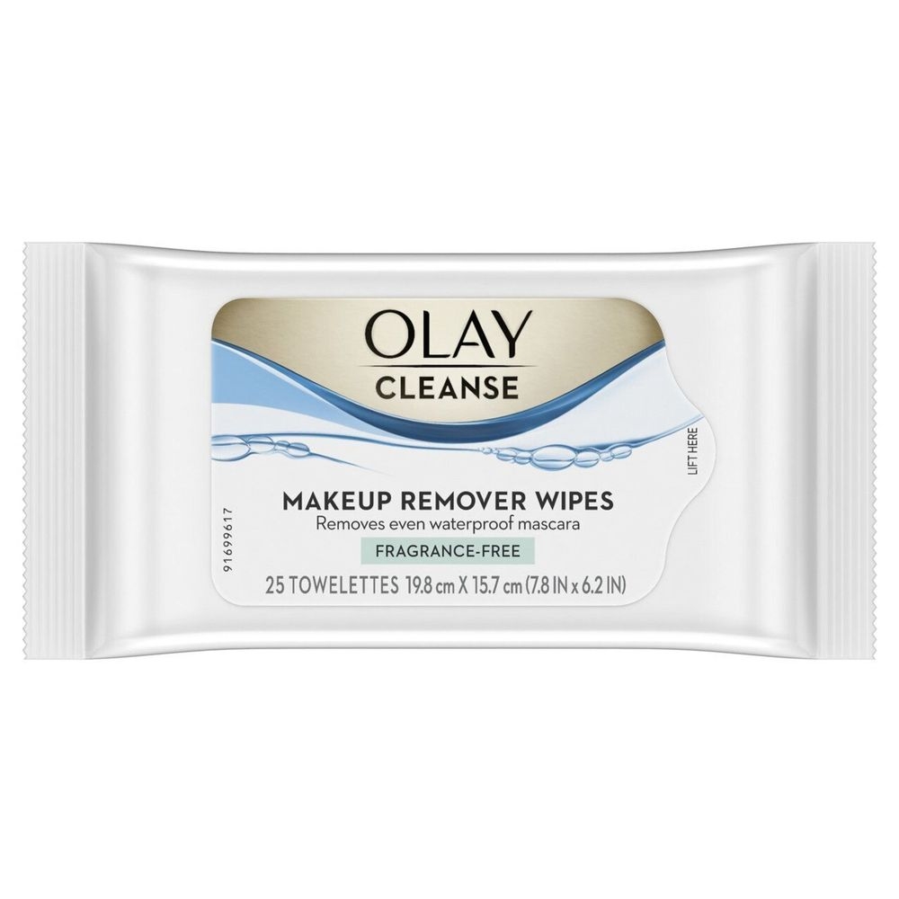 Olay Fragrance Free Cleanse Makeup Remover Wipes, 25 count - 12 per case