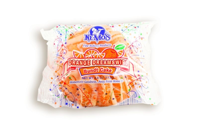 Ne-Mos Orange Dreamswirl Bundt Cake, 4.25 Ounce -- 12 per case.