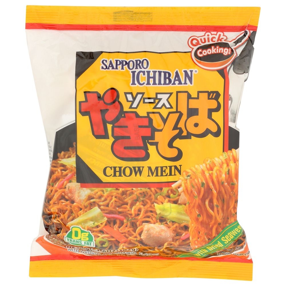 Sapporo Ichiban Chowmein Noodles, 3.6 Ounce -- 24 per case