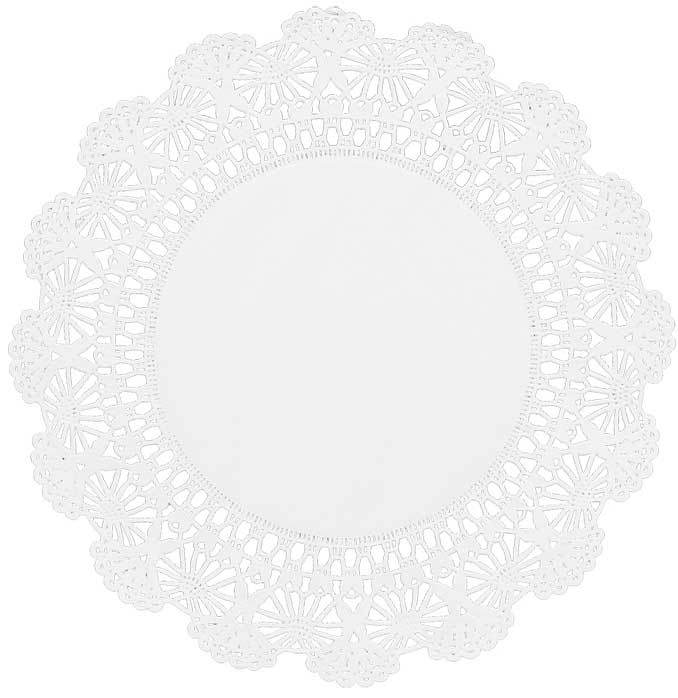 Brooklace White Cambridge Paper Doily, 6 inch -- 10000 per case.