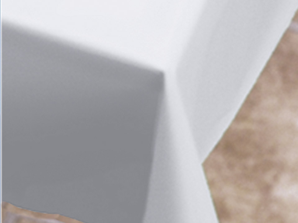 Smith Lee White Extra Plastic Table Cover, 54 x 108 inch -- 12 per case.