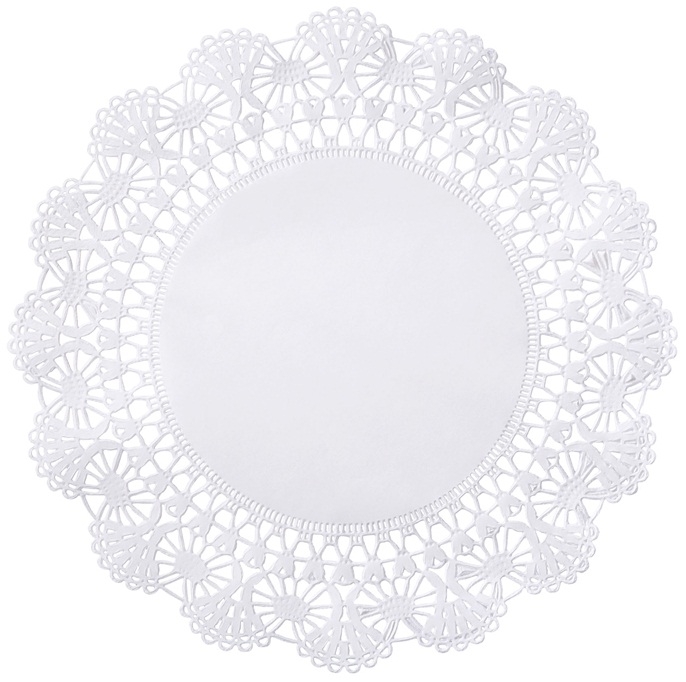 Brooklace White Cambridge Paper Doily, 10 inch -- 6000 per case