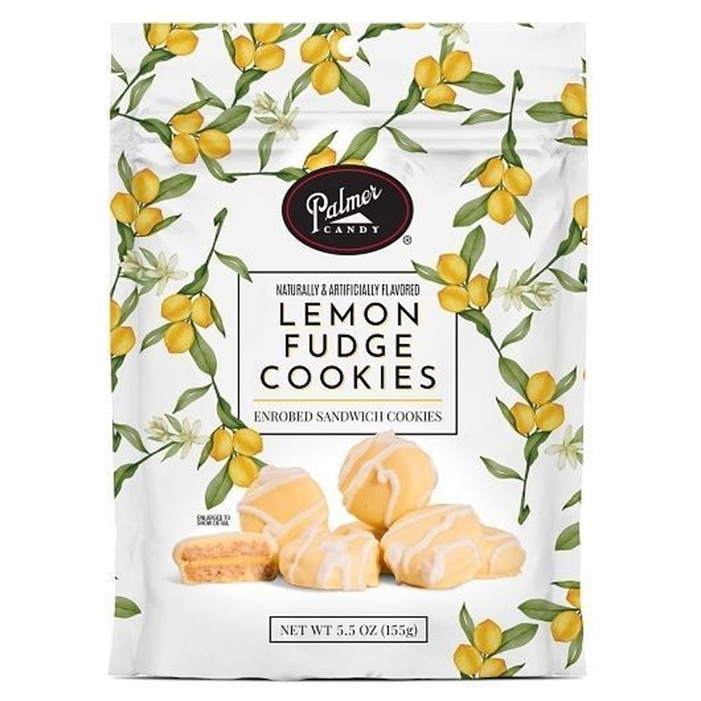 Palmer Candy Lemon Enrobed Cookies, 5.5 Ounce -- 8 per case