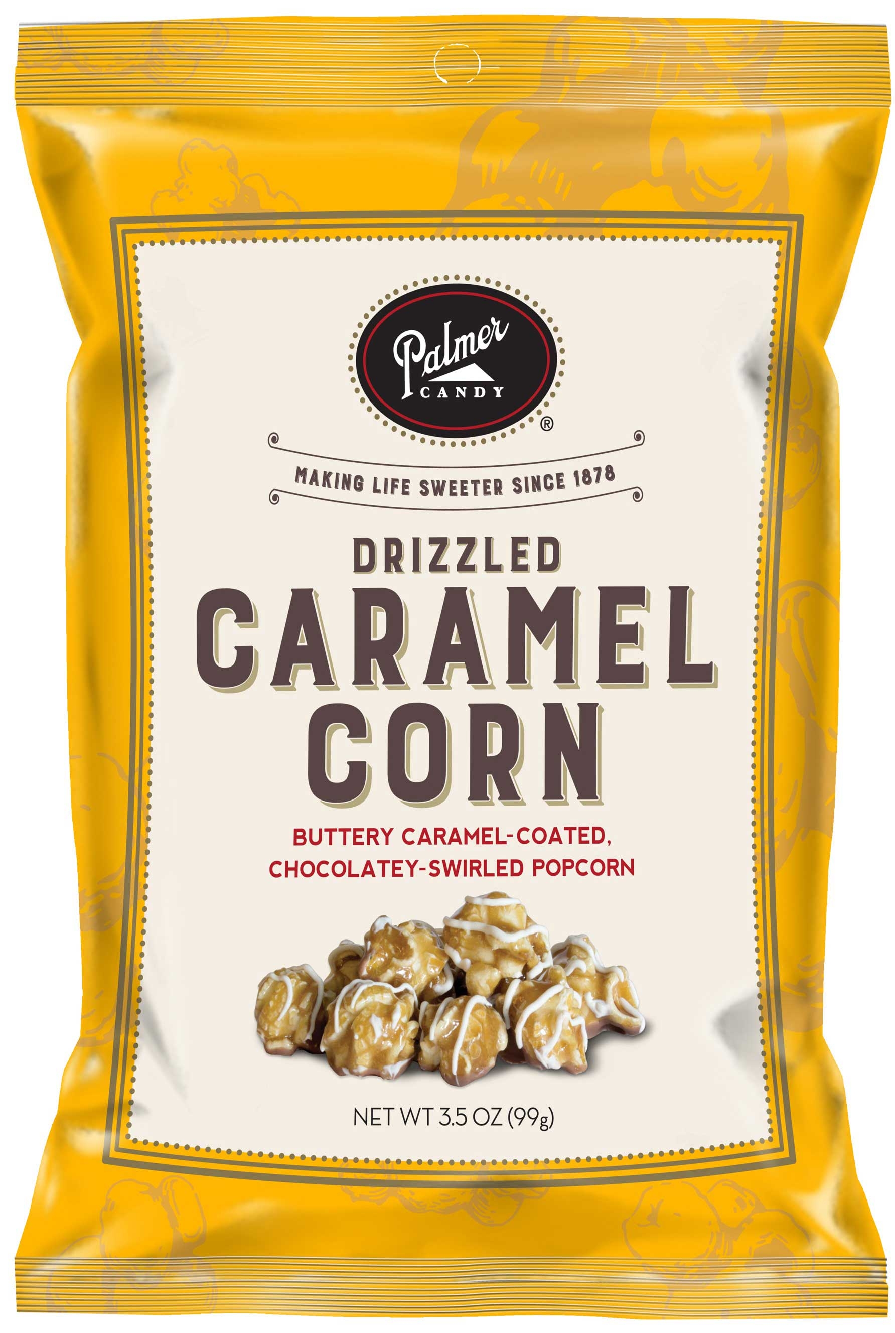 Palmer Drizzled Caramel Corn, 3.50 Ounce -- 12 per case.