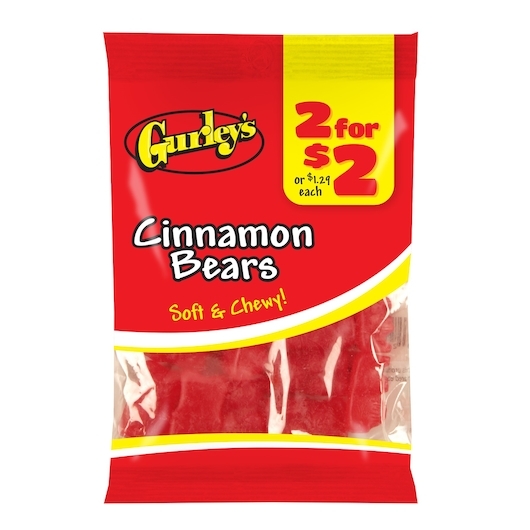 2 For $2 Soft and Chewy Cinnamon Bears Candy, 4 Ounce -- 12 per case