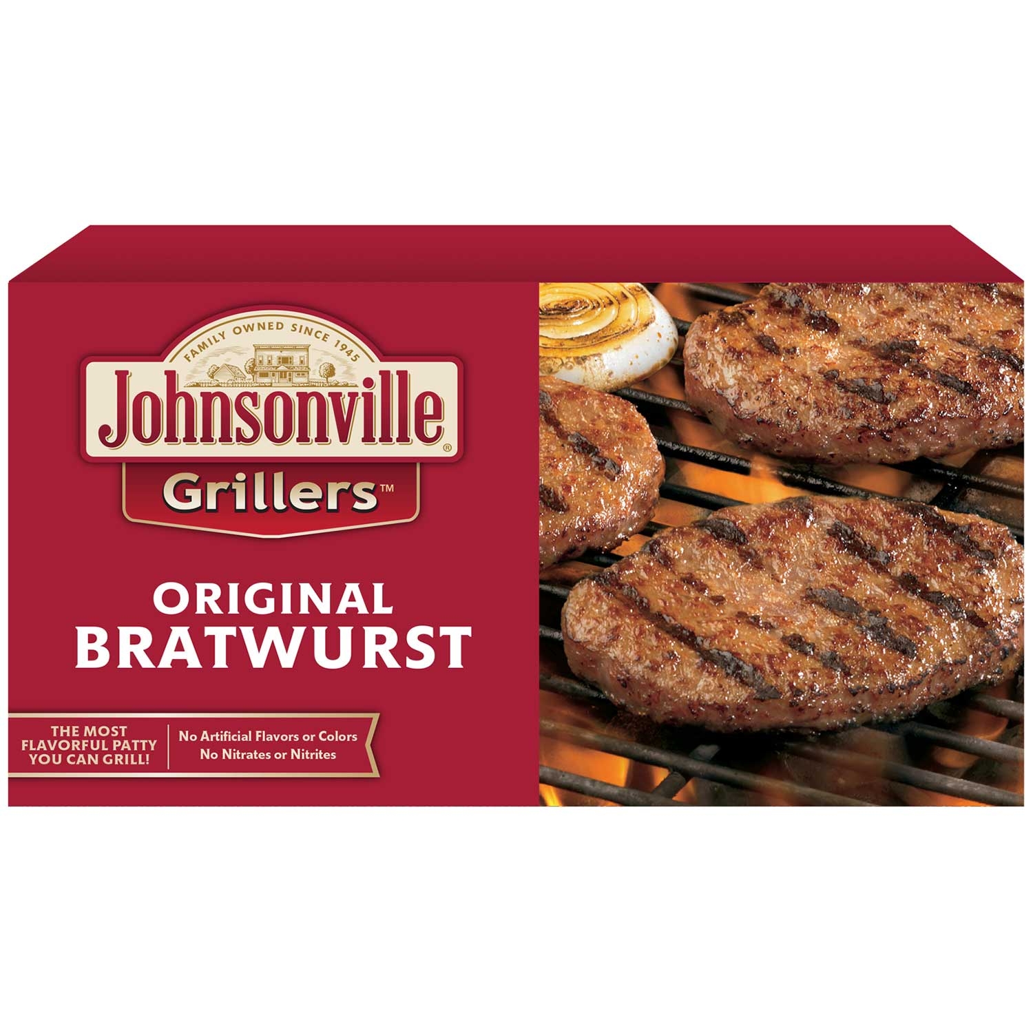 Johnsonville Original Bratwurst Patty, 24 Ounce -- 9 per case.
