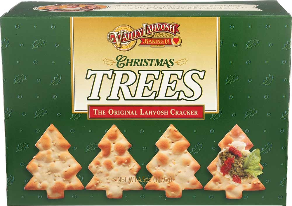 Valley Lahvosh Christmas Tree Crackers, 4.5 Ounce -- 12 per case