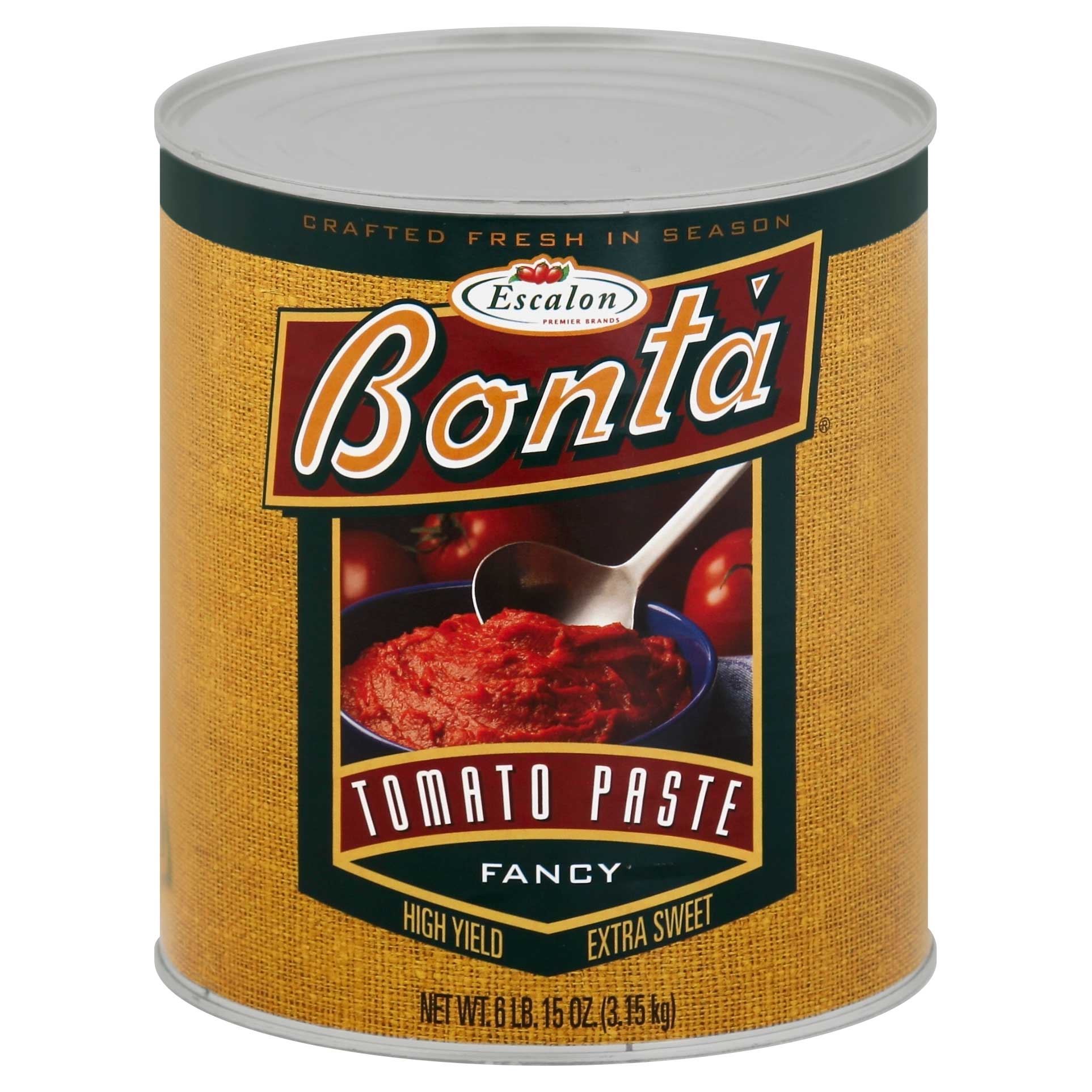 Bonta Fancy Tomato Paste, 111 Ounce -- 6 per case.
