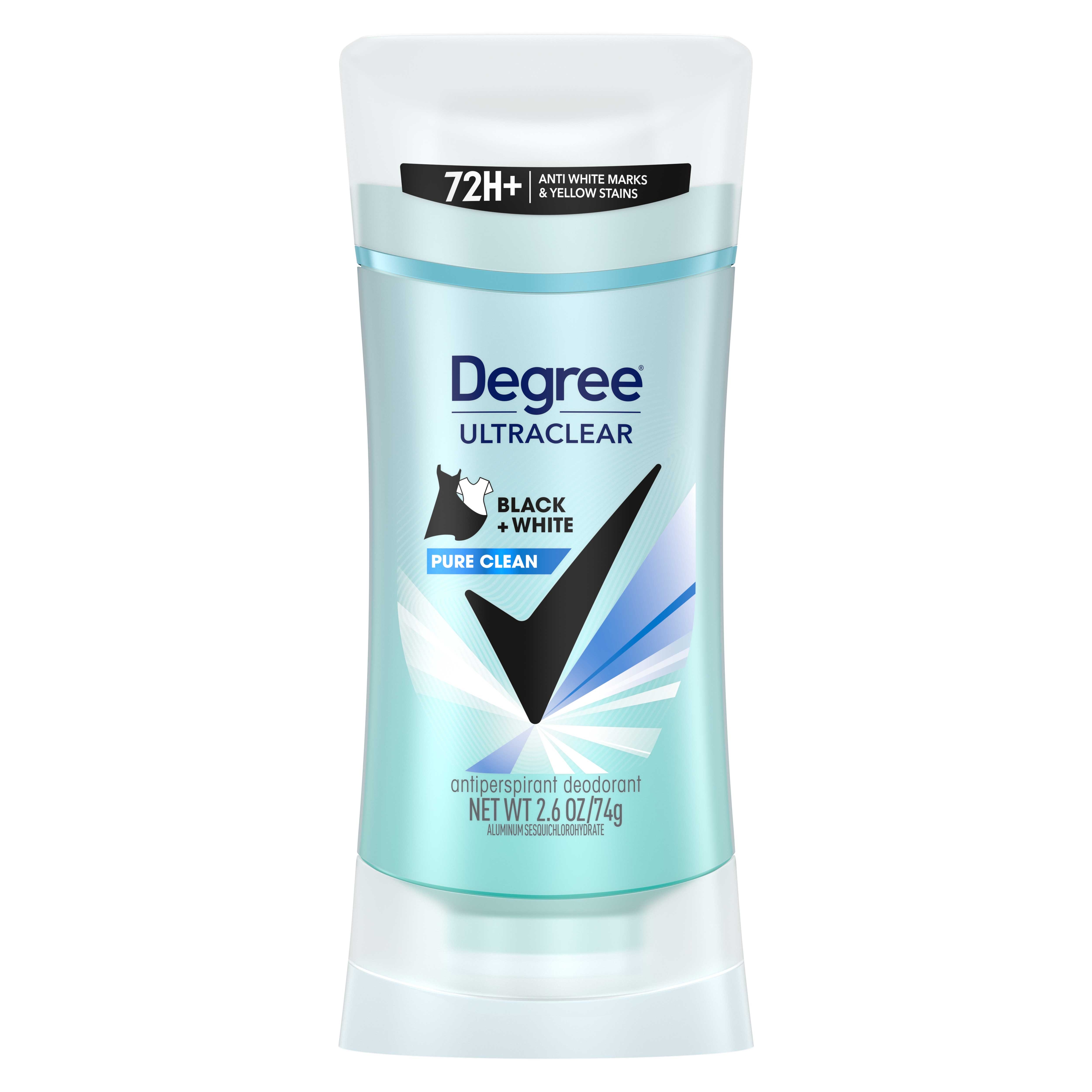 Degree Ultra Clear Pure Clean Antiperspirant and Deodorant, 2.6 Ounce -- 12 per case