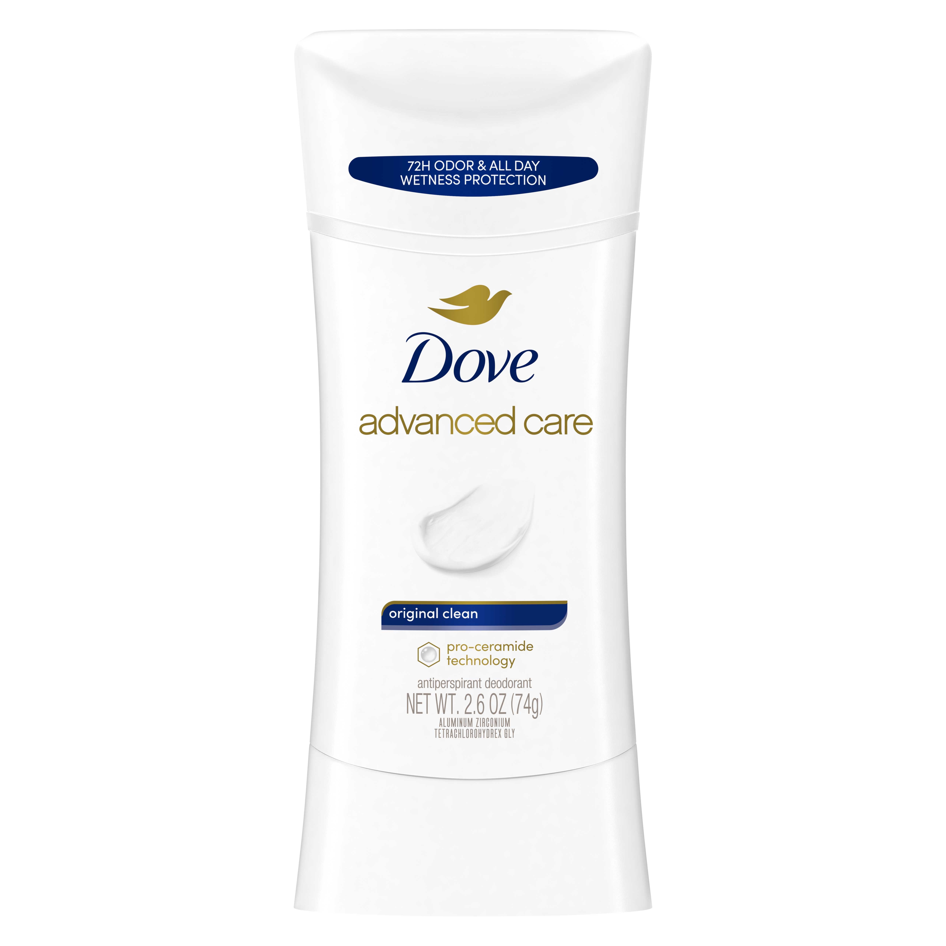 Dove Advanced Care Original Clean Antiperspirant Deodorant, 2.6 Ounce -- 12 per case