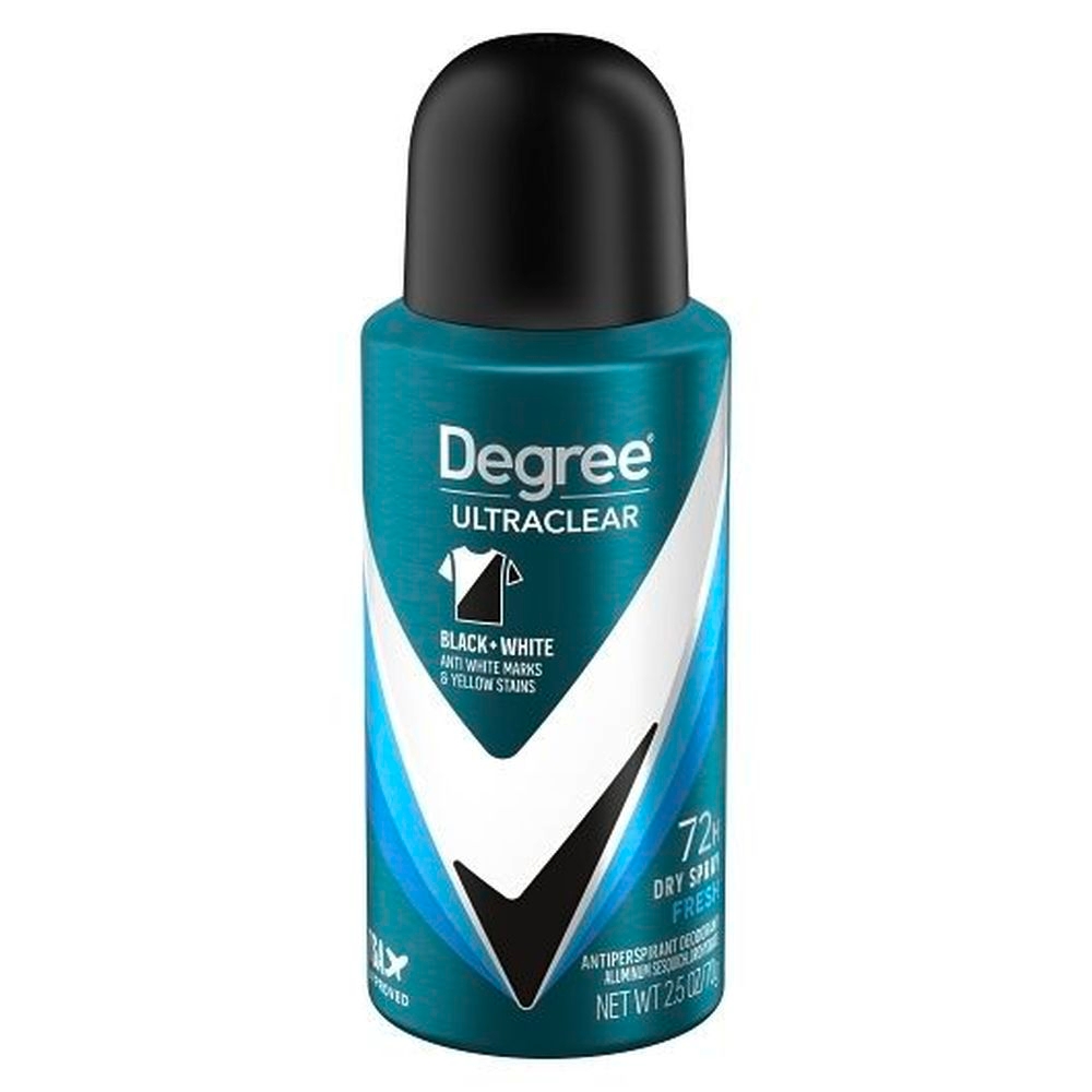 Degree Ultraclear Fresh Antiperspirant Deodorant Dry Spray for Men, 2.5 Fluid Ounce Aerosol -- 12 per case