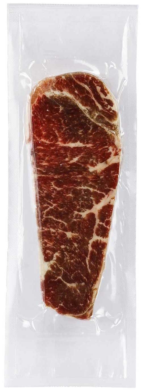 Double Red Provisions New York Extra Value Tenderized Beef Steak Strip, 8 Ounce -- 20 per case.