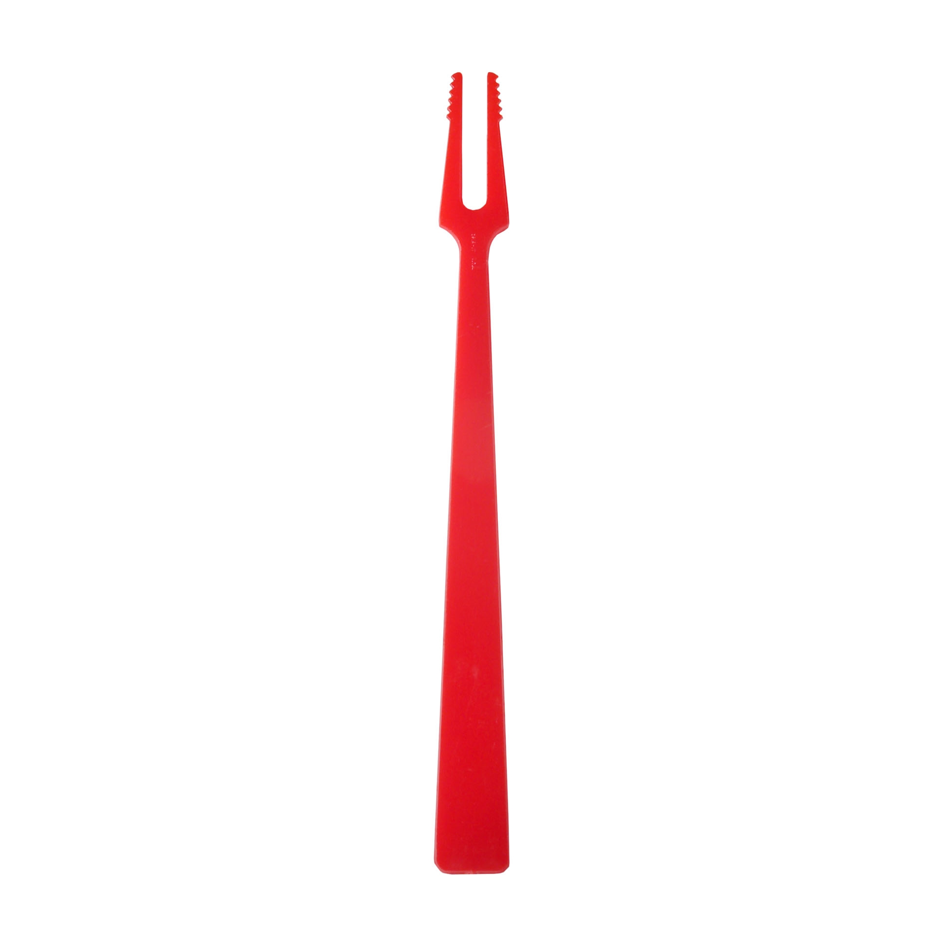 WNA Spirit Plastic Printable Red Fish Fry Fork, 6 inch -- 1000 per case.