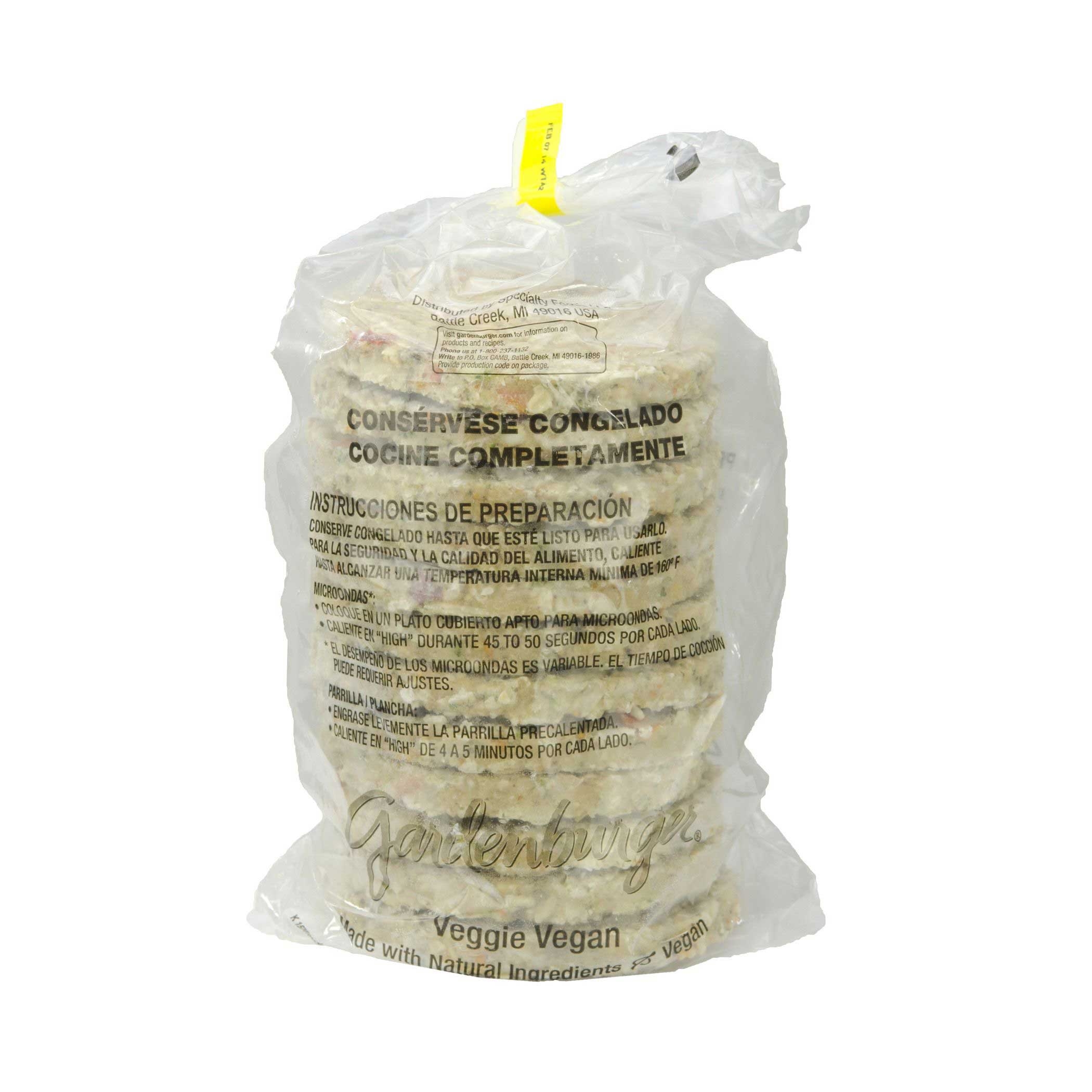 Kelloggs GardenBurger Vegan Veggie Burger, 3.4 Ounce -- 48 per case.