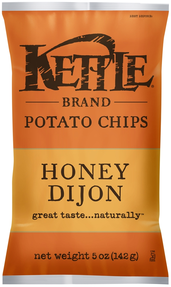 Kettle Foods Honey Dijon Potato Chip, 5 Ounce -- 15 per case.