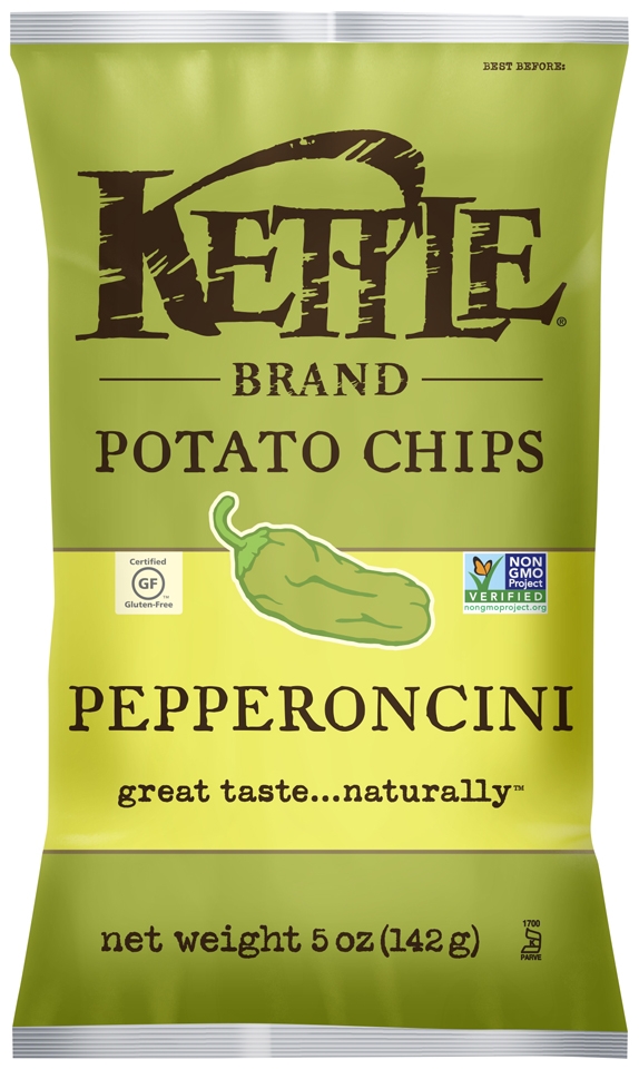 Kettle Brand Pepperoncini Potato Chips, 5 Ounce -- 15 per case
