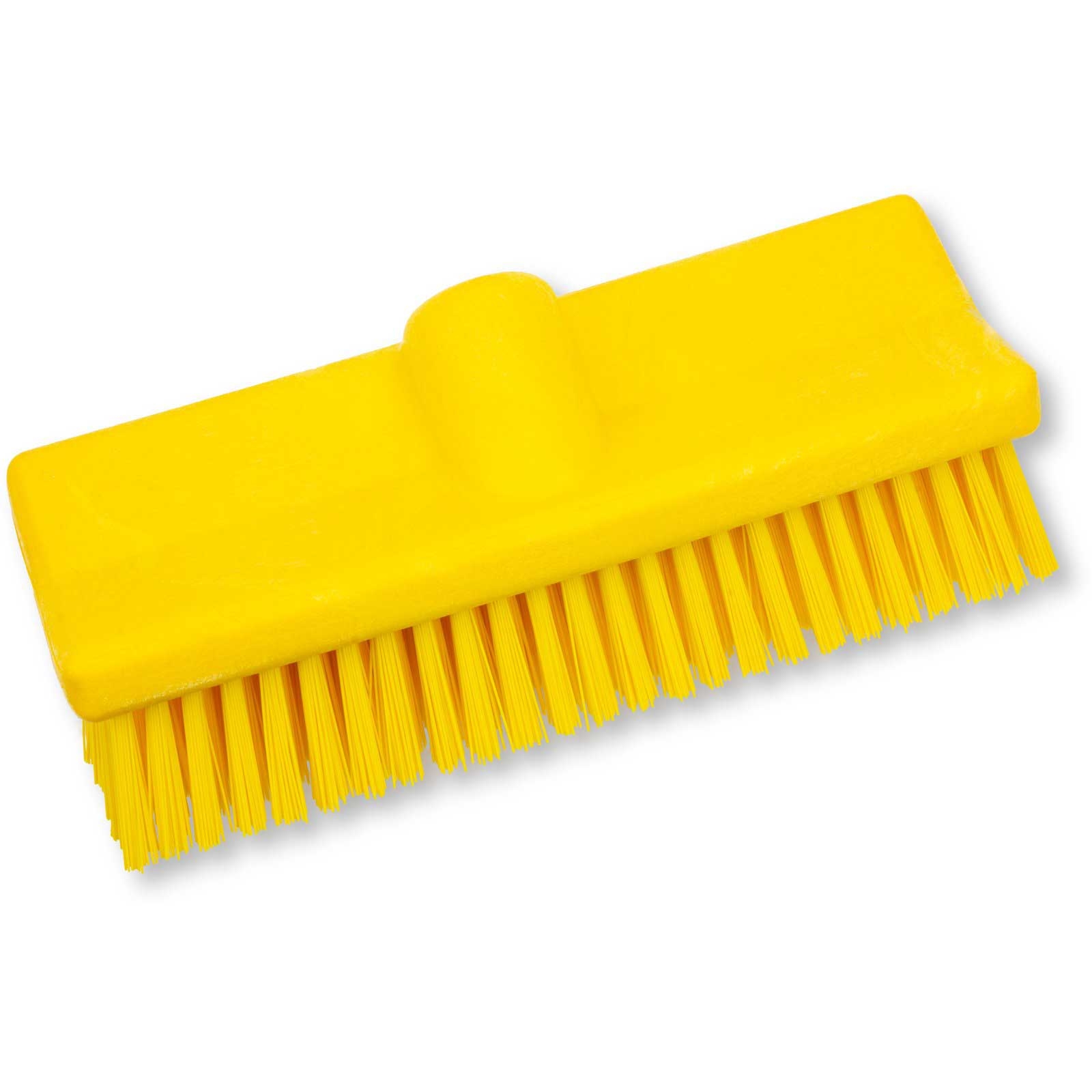 Sparta Yellow Bi-Level Scrub Brush, 10 inch -- 2 per case