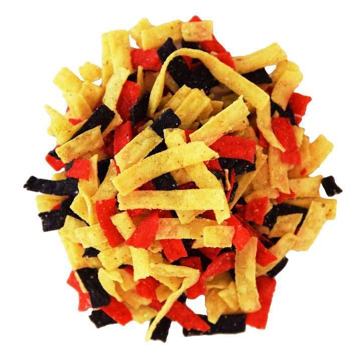 Fresh Gourmet Tri-Color Tortilla Strips, 0.5 Ounce -- 140 per case