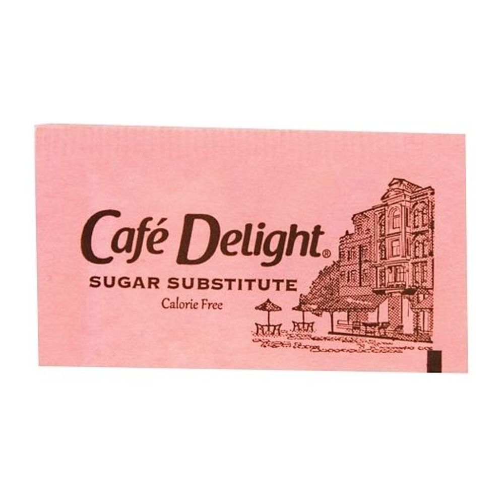Cafe Delight Pink Saccharin Packets, 0.8 Gram -- 2000 per case