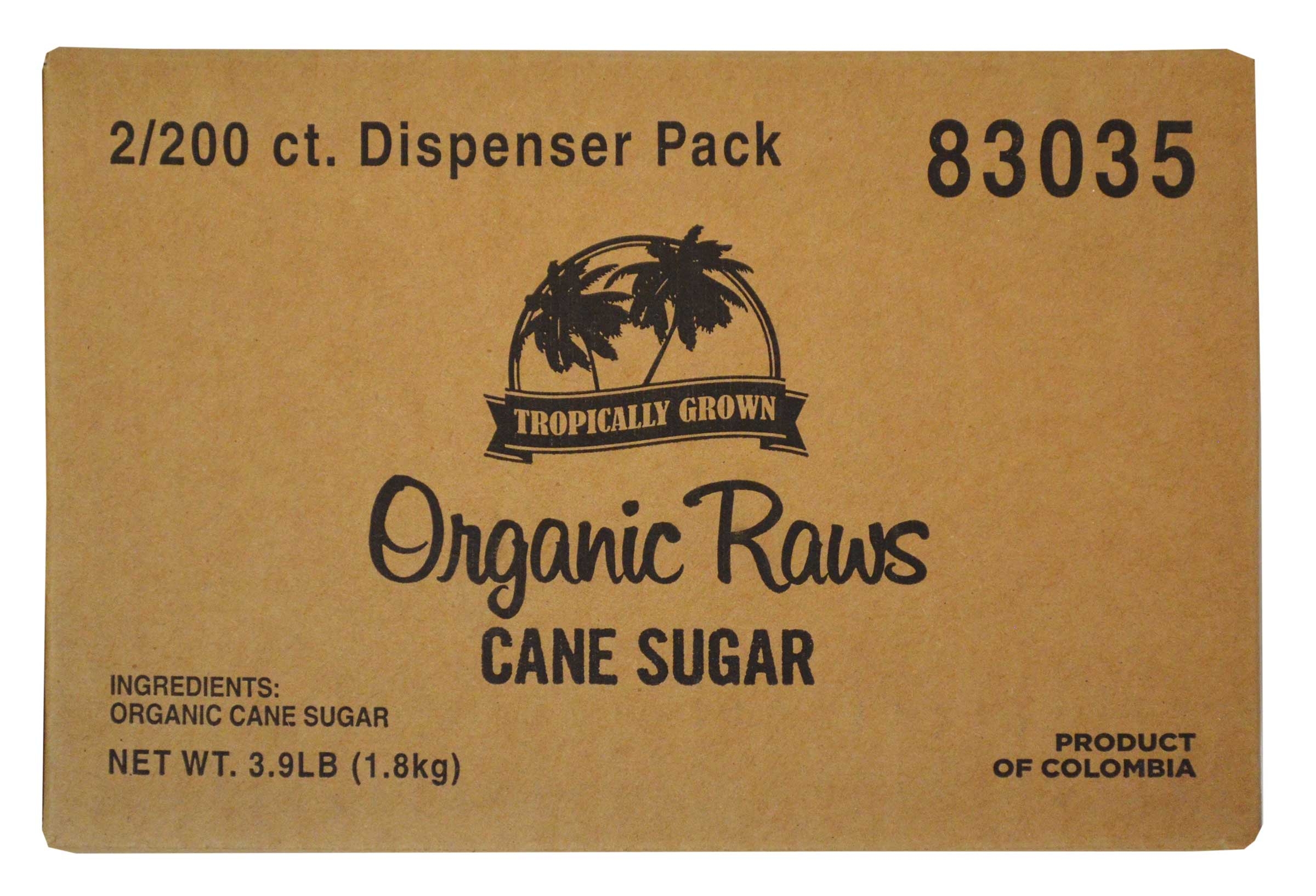 Maui Turbinado Sugar, 1.98 Pound - 200 per pack -- 2 packs per case.