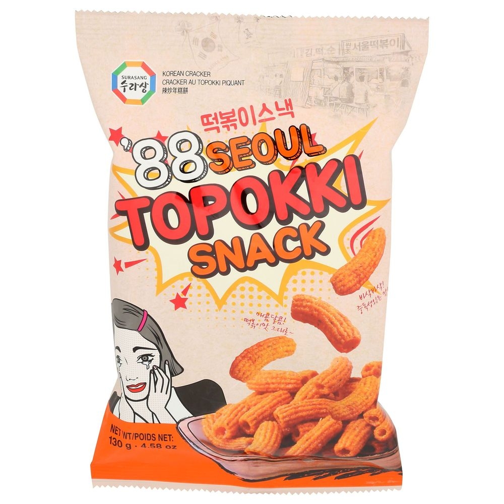 Surasang 88 Seoul Original Topokki Snack, 4.58 Ounce -- 16 per case
