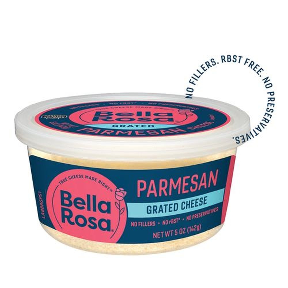 Bella Rosa Grated Parmesan Cheese, 5 Ounce Cup -- 12 per case