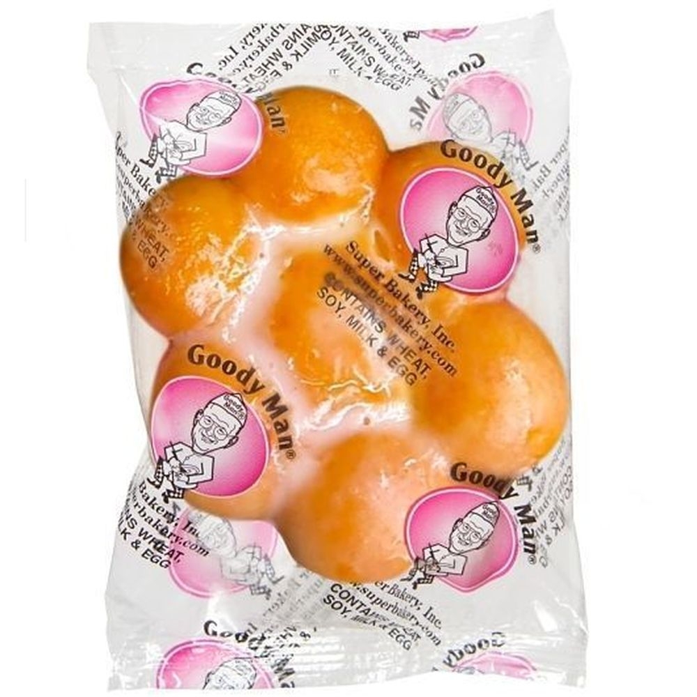 Super Bakery Goodyman Yeast Raised Pull A Part Glazed Donut, 2.6 Ounce -- 80 per case