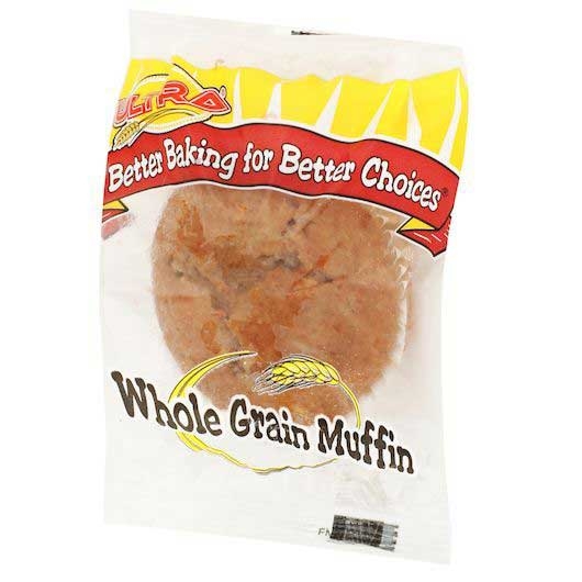 Super Bakery Ultra Individually Wrapped Whole Grain Blueberry Muffin, 2.05 Ounce -- 72 per case