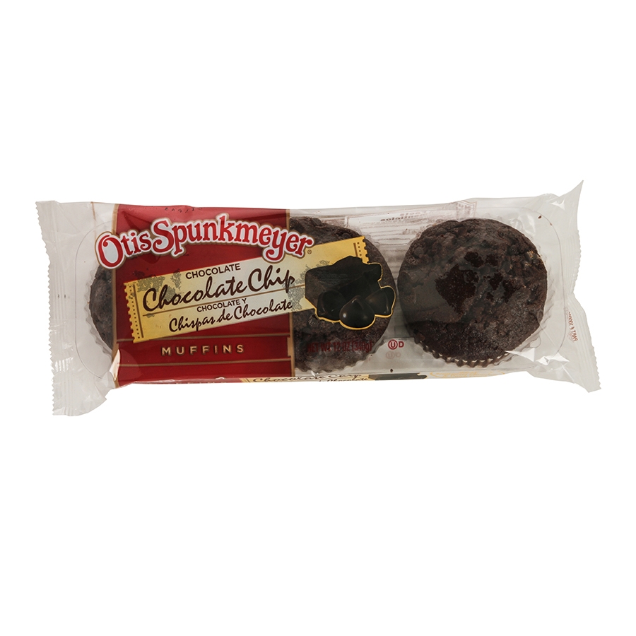 Otis Spunkmeyer Delicious Essentials Chocolate Chocolate Chip Muffin, 4 Ounce -- 24 per case.