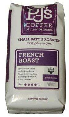 PJs Coffee of New Orleans French Roast Ground Coffee, 12 Ounce -- 6 per case