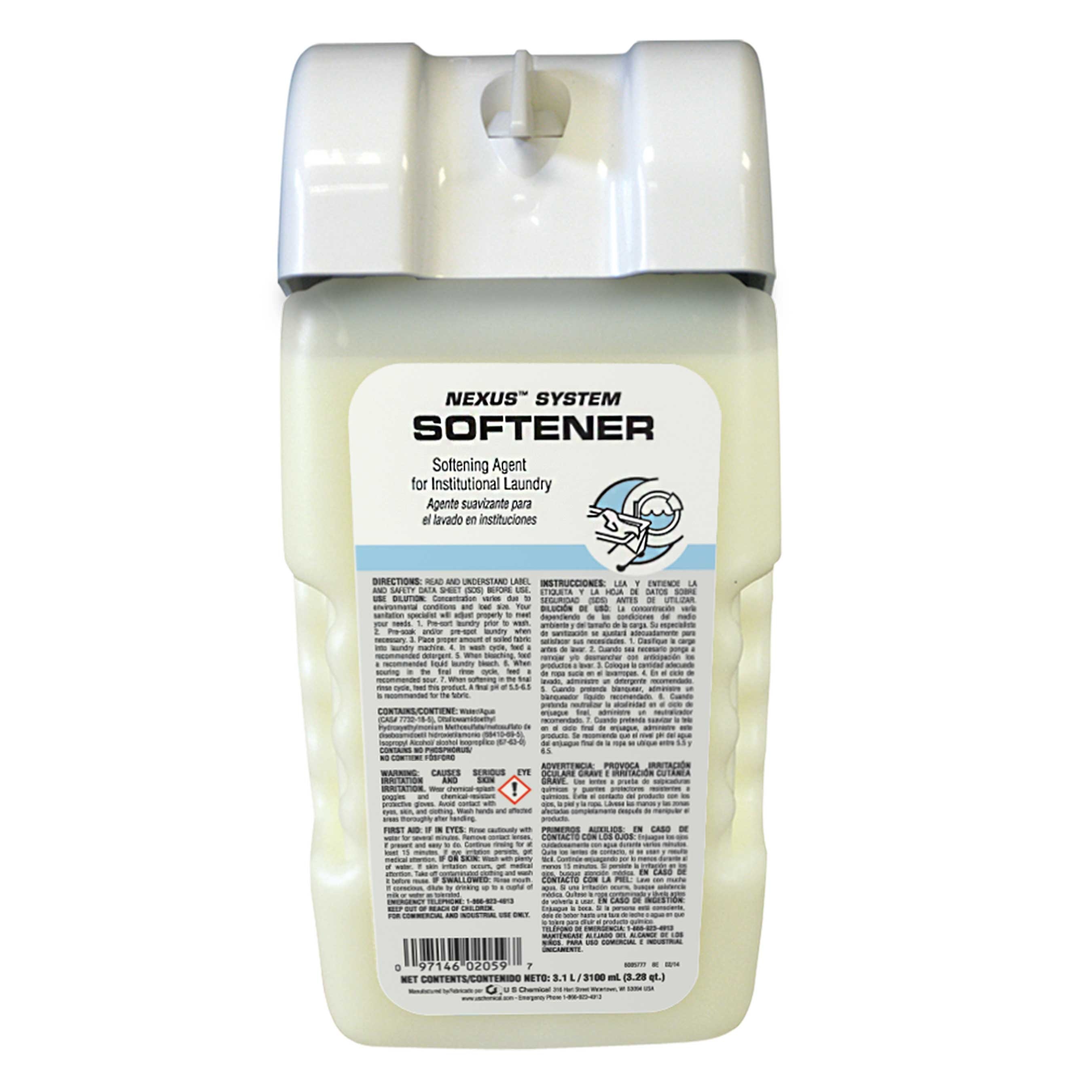 US Chemical Nexus System Softener Laundry Concentrate, 3100 Milliliter -- 2 per case.