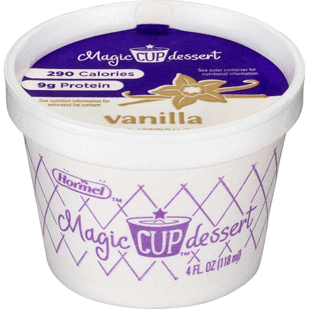 Magic Cup Fortified Nutrition Vanilla Snack, 4 Ounce -- 48 per case.