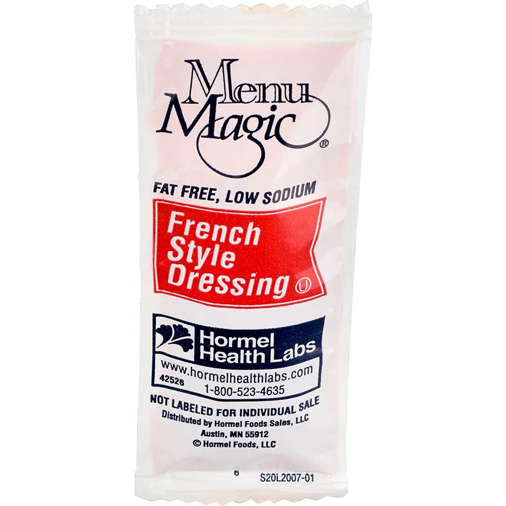 Menu Magic, Fat Free French Dressing , Portion Pack, 12 Gram --200 Case