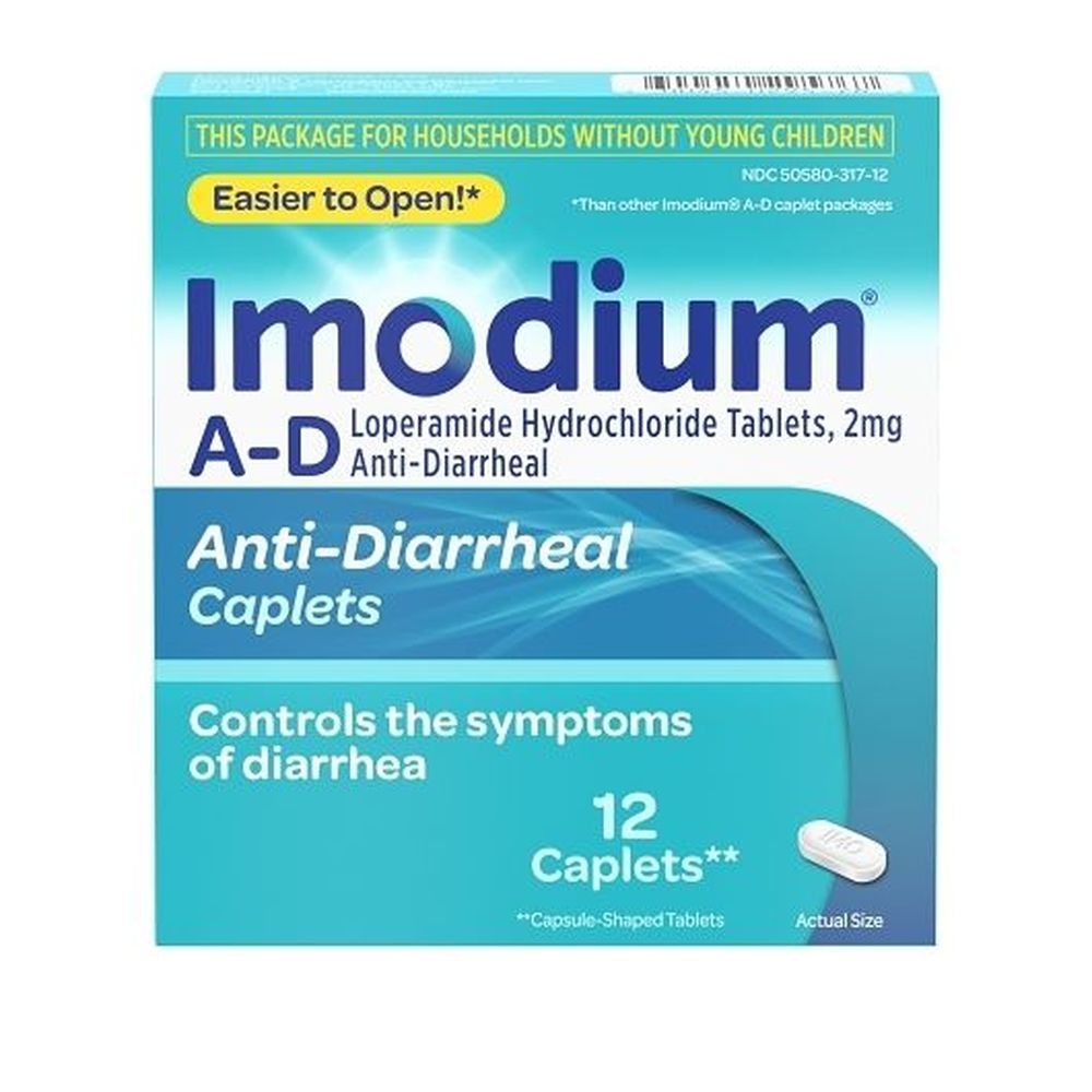Imodium A-D Caplet, 12 count -- 24 per case