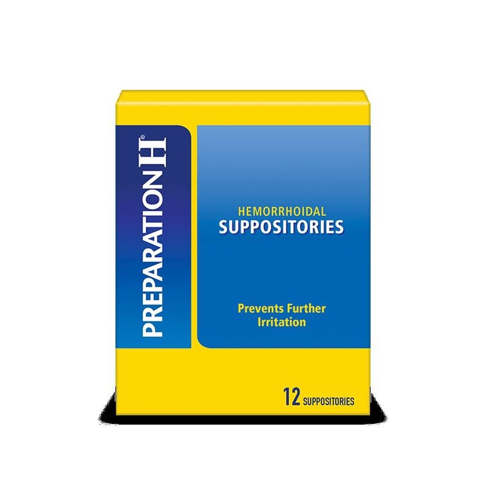 Preparation H Suppositories, 12 count -- 72 per case