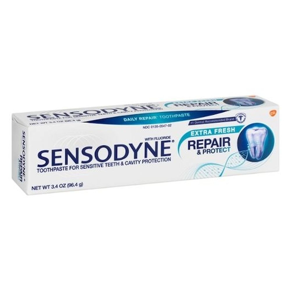 Sensodyne Repair and Protect Extra Fresh Fluoride Toothpaste, 3.4 Ounce -- 12 per case.