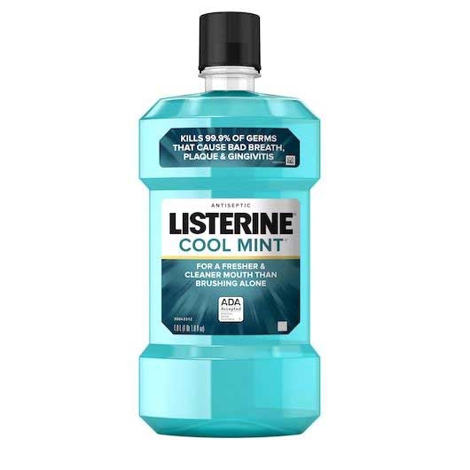 Listerine Antiseptic Cool Mint Mouthwash, 1 Liter -- 6 per case