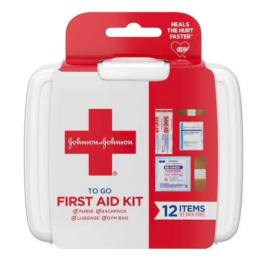 Johnson and Johnson Red Cross Brand Travel Size First Aid Kit -- 48 per case