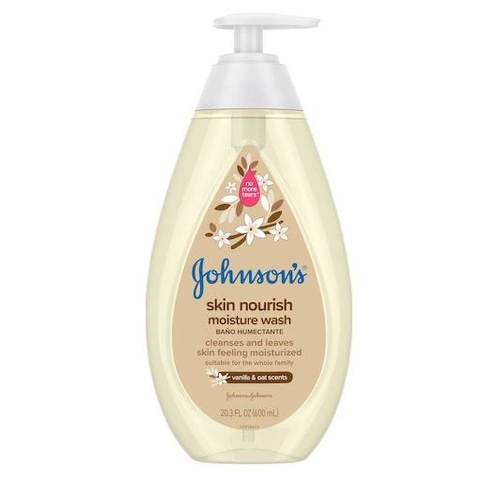 Johnsons Vanilla and Oat Skin Nourish Moisture Wash, 20.3 Fluid Ounce -- 12 per case