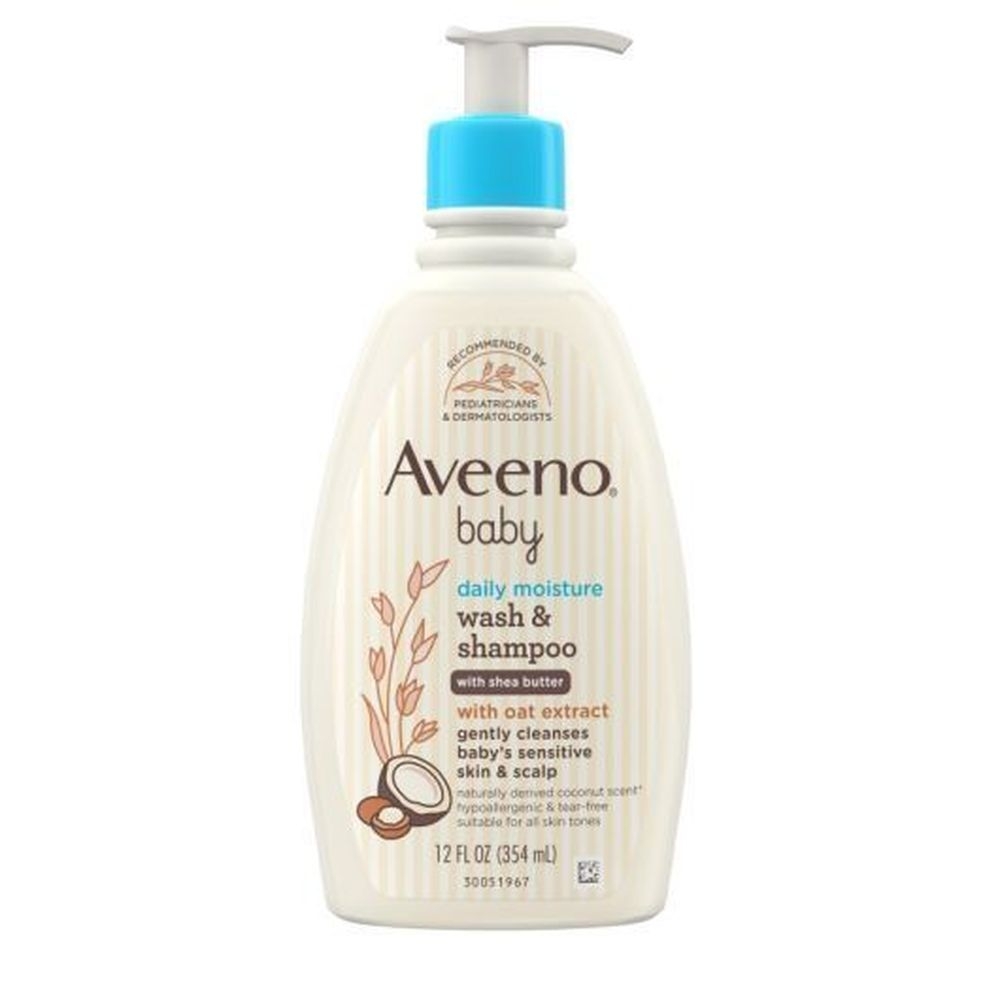 Aveeno Coconut Daily Moist Baby Wash and Shampoo, 12 Fluid Ounce -- 12 per case